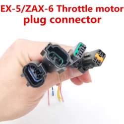 Suitable for Hitachi excavator EX200-5 ZAX60 70 120 200 360-6-1-3G throttle motor plug connector,Repair and replace accessories