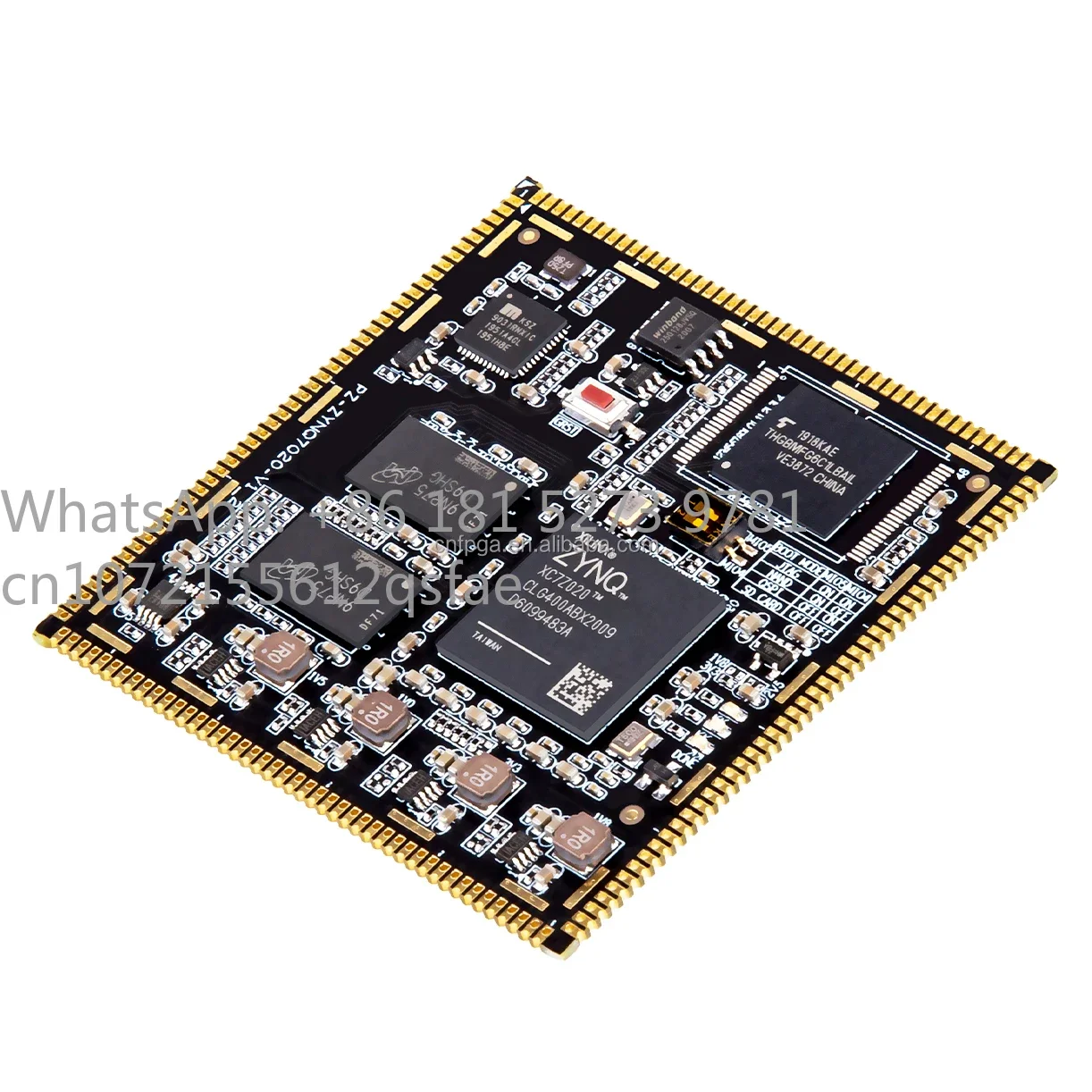 PZ7020-SOM Xilinx SoC ZYNQ 7000 XC7Z020 FPGA Core Board Industrial Grade System on Module Stamp Hole 7020