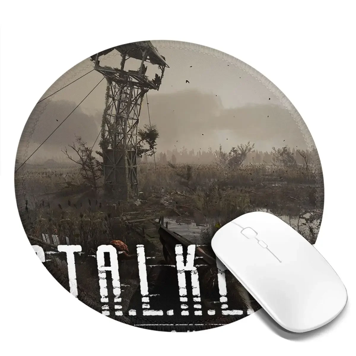 STALKER 2 Heart Of Chernobyl 2024 (3) Round Mouse Pad Computer Keyboard Mouse Mat Gaming Laptop Desk Mat Office Table Mats
