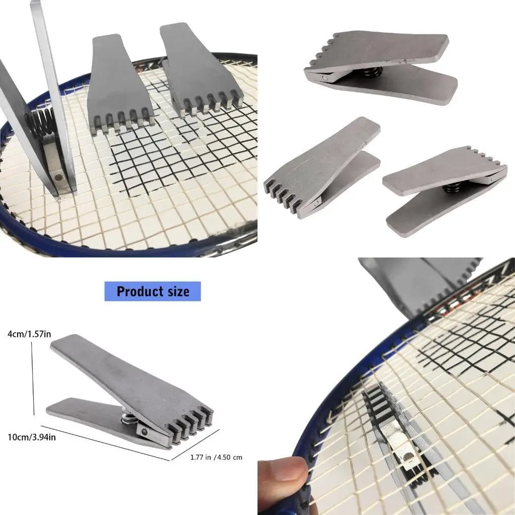 

Rustproof Flying Clamps Tool for Badminton Stringing Adjustable Tension Control