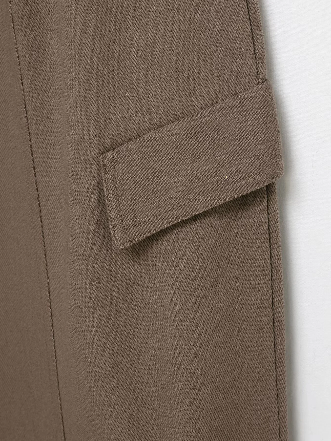 موضة شتاء جديدة لعام 2025 سراويل نسائية غير رسمية بسيطة ومتعددة الاستخدامات فضفاضة عالية الخصر مع جيوب جانبية