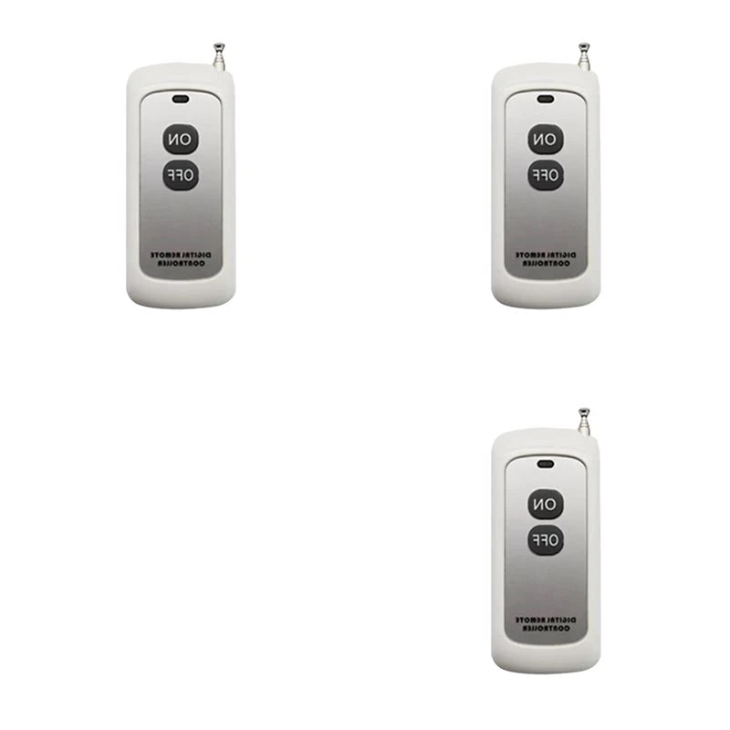 A52T 3X 433Mhz Wireless Remote Control Learning Code EV1527 Module With Antenna On/OFF 2 Button Control 1000M