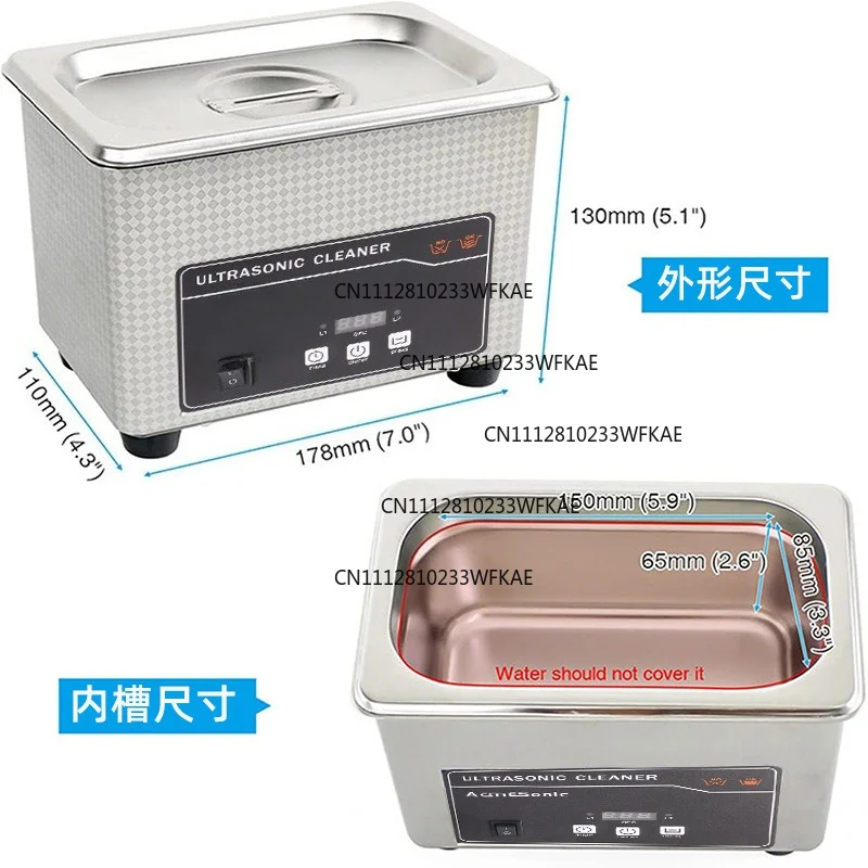 Ultrasonic glasses washing machine jewelry watch dentures small household jewelry ultrasonic cleaning machine