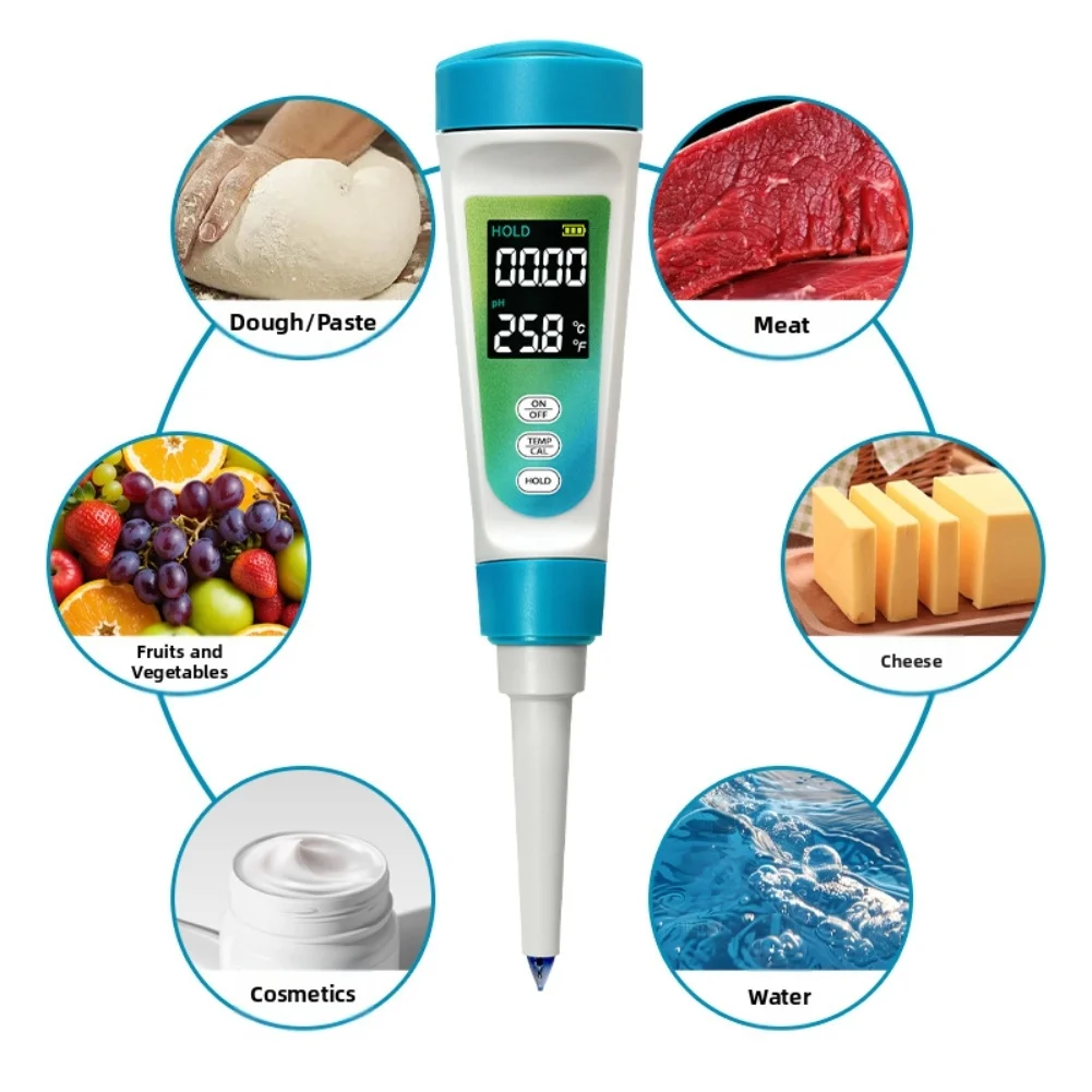 ATC Function PH Test Pen 0.1 PH Accuracy 0.01 PH Resolution Automatic Temp Compensation HOLD Button Lock Accurate PH Measurement