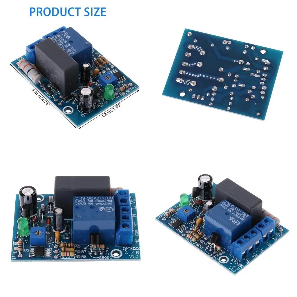 652F 220V Timer Delay Switches Delay Close Switches Module Adjustable Delay Relays