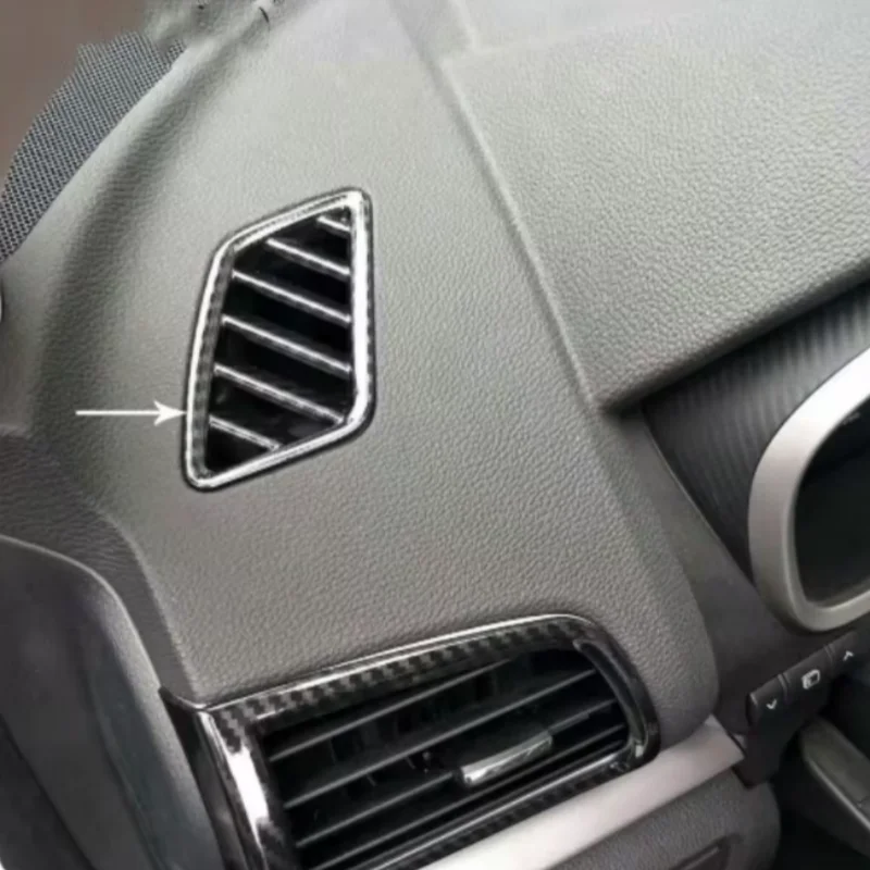 LHD  RHD For Mitsubishi Eclipse Cross 2018-2020 Carbon Car Front Upper Air Condition Vent Outlet Cover Trim Interior Accessories