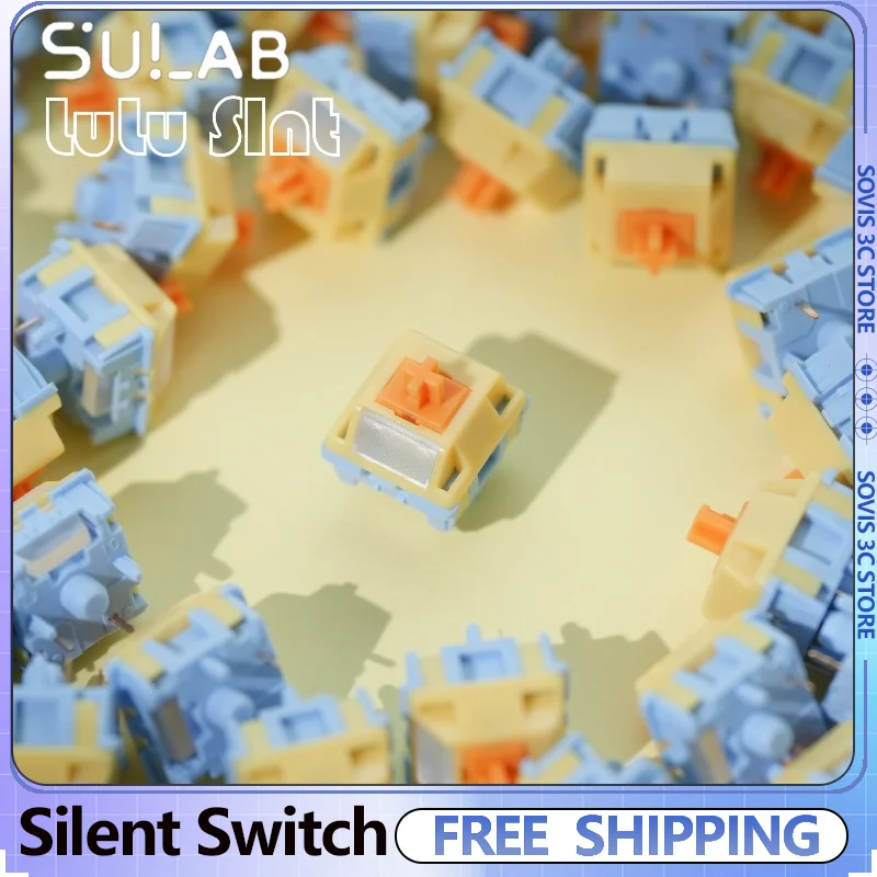 

SU LAB HMX LuLu Silent Switch 32g/37g/45g Linear Switch Customized Gaming Keyboard Switches Set for Keyboards Accessories
