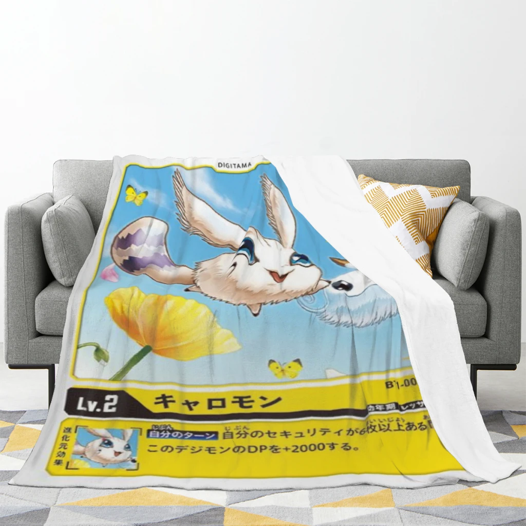 Digimon Comfortable Flanne Blanket Comforter Flannel Soft throw Blankets Warm Home and Decoration