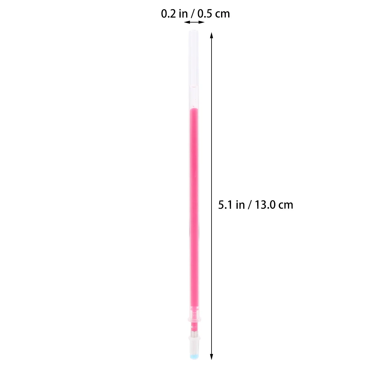 100 قطعة أقلام النسيج الحساسة للحرارة علامات حمراء قابلة لإعادة الملء طرف دقيق لمشاريع خياطة اللحف والتطريز المختفي مع #2