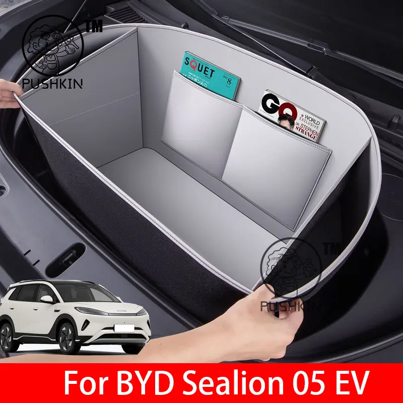 

For BYD Sealion 05 EV 2025 2026 Car Full Surround Front Trunk Mat Protection Waterproof Soft Leather Pad Interior Accessories