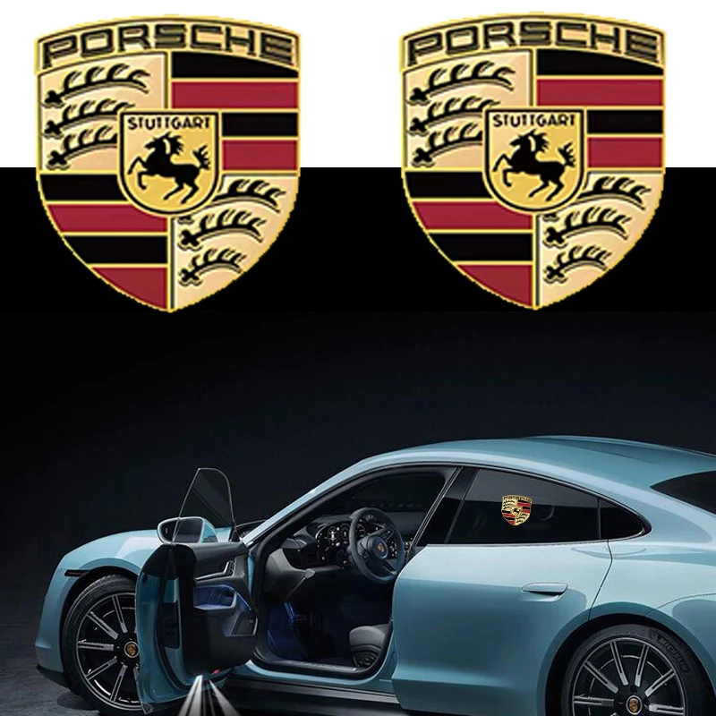 Metal emblem Auto Decor Decals Reflective Car Window Wiper Stickers for Porsche Boxster Cayman Cayenne 911 Macan Panamera