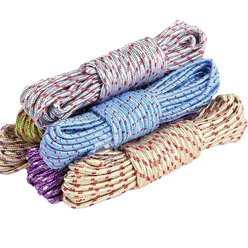 For Outdoor Laundry Clothesline Windproof Clothes Line Hanger 5/10M Clothesline Clothes Drying Rope Portable Travel Clothesline