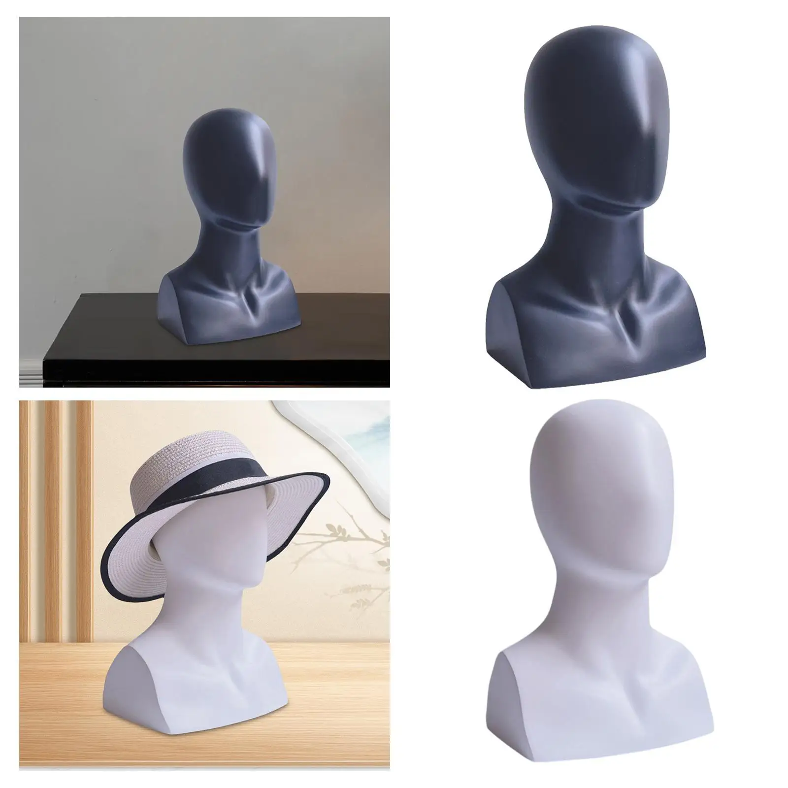

Mannequin Head Holder Wig Display Stand Manikin Head for Wig Necklace Making Styling
