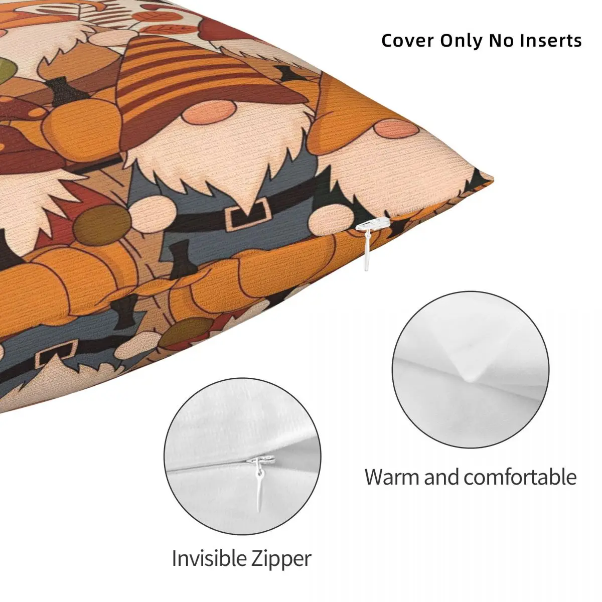 غطاء وسادة بتصميم عيد الشكر السعيد غطاء وسادة كيس وسادة موردن لأغطية الوسائد المزخرفة للمكتب والسيارة #5