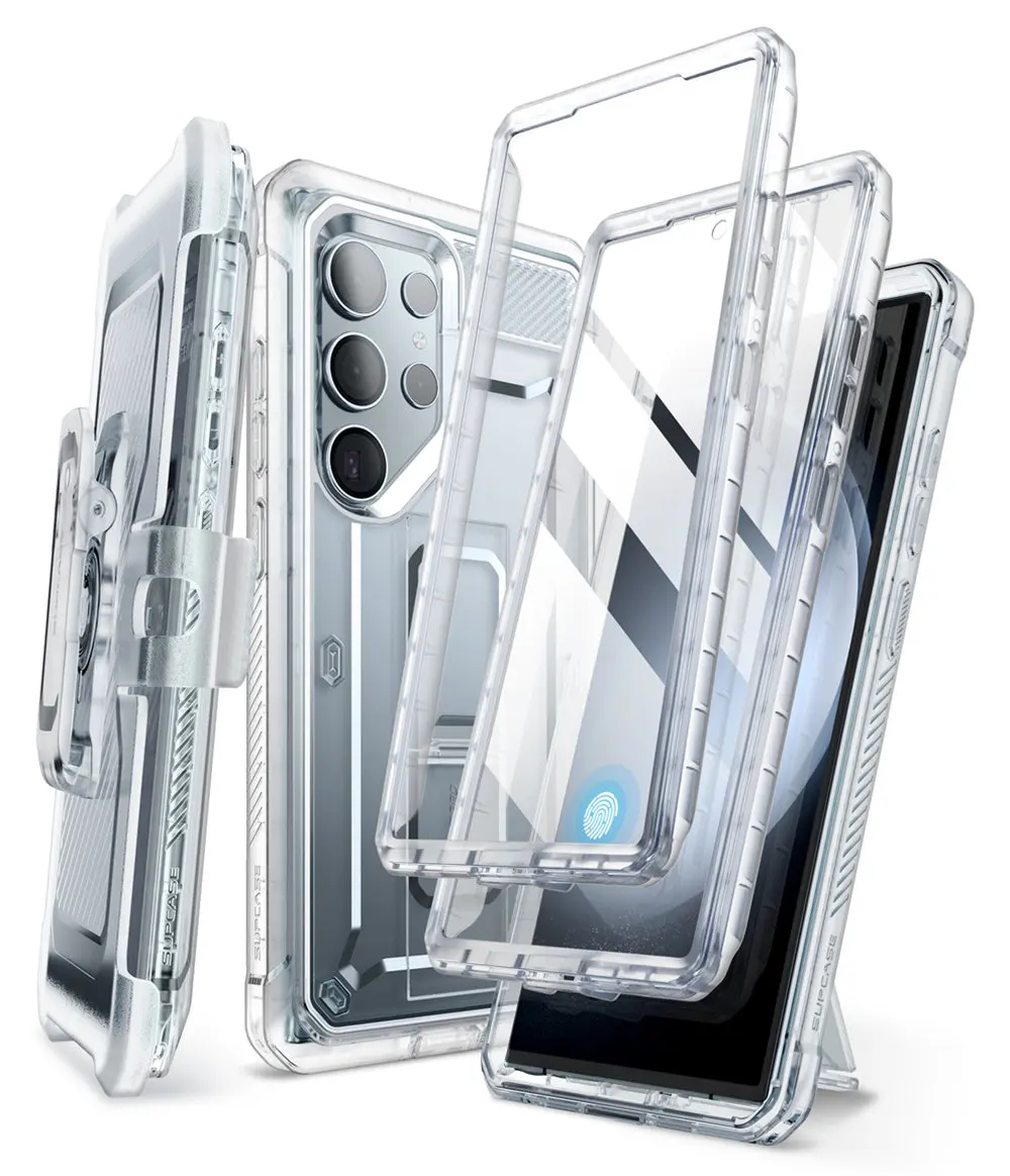SUPCASE For Samsung Galaxy S24 Ultra Case UB Pro Full-Body Dual Layer Rugged Belt-Clip Phone Case with Built-in Screen Protector