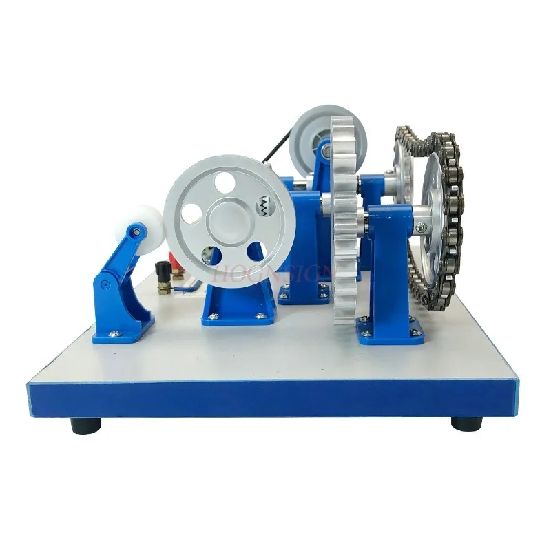 Mechanical Transmission Model Electric Manual Belt Chain Gear Rotation Teaching Instrument