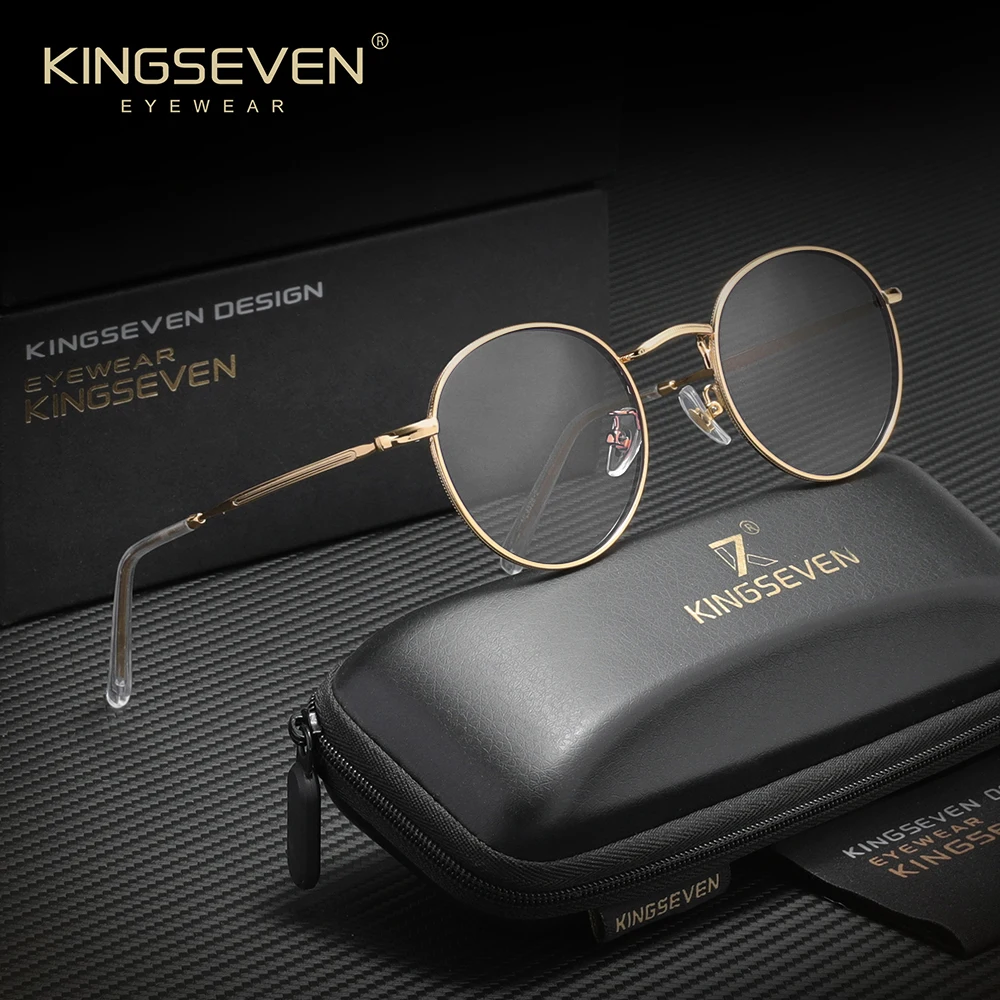 KINGSEVEN Herren Damen Legierung Blaulichtfilter-Brille Anti-Blaulicht-Brille Täglicher Computer-Schutz Brillen