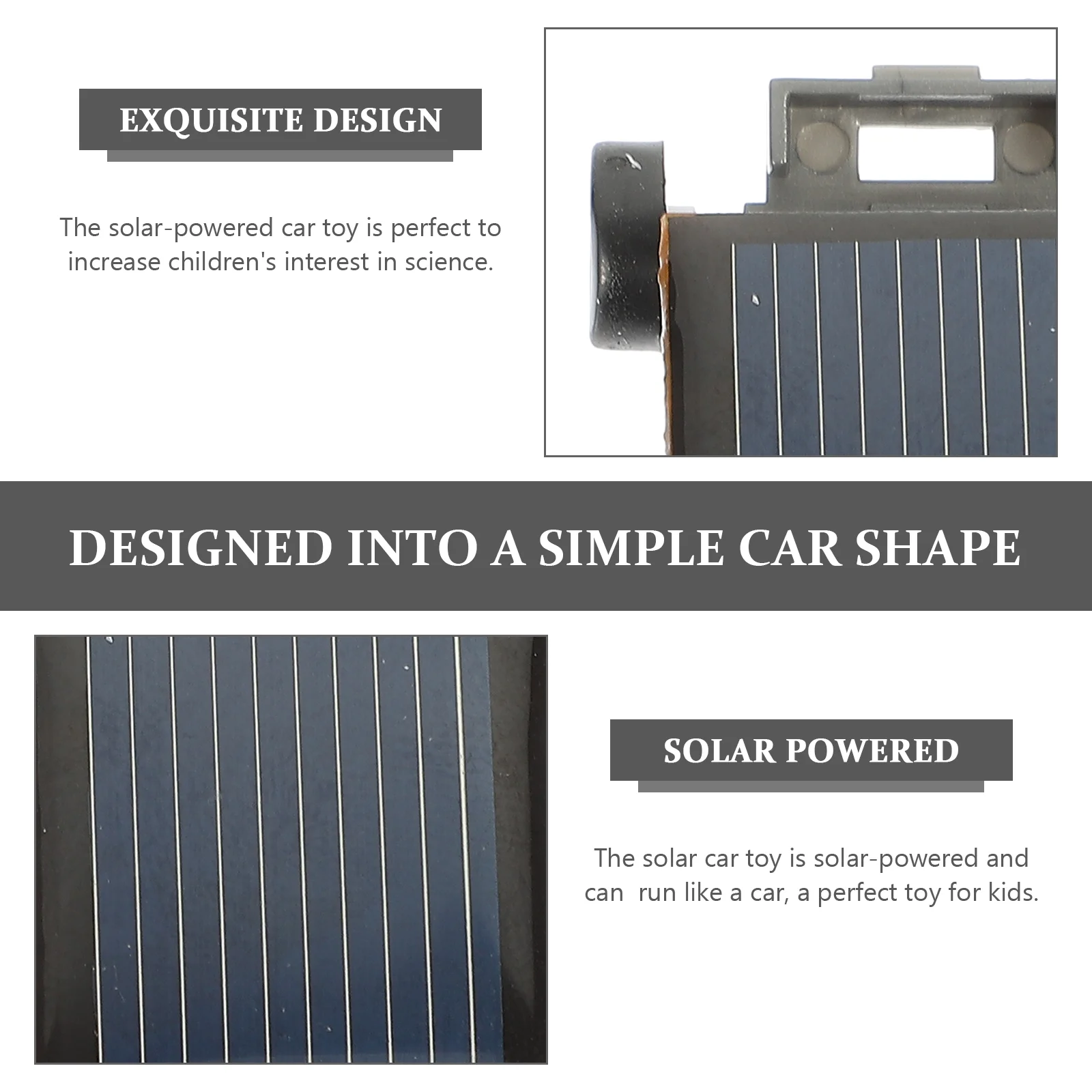 Jouet solaire pour enfants, petite énergie alimentée, jouet éducatif STEM, cadeau sûr et pratique, voiture à énergie solaire