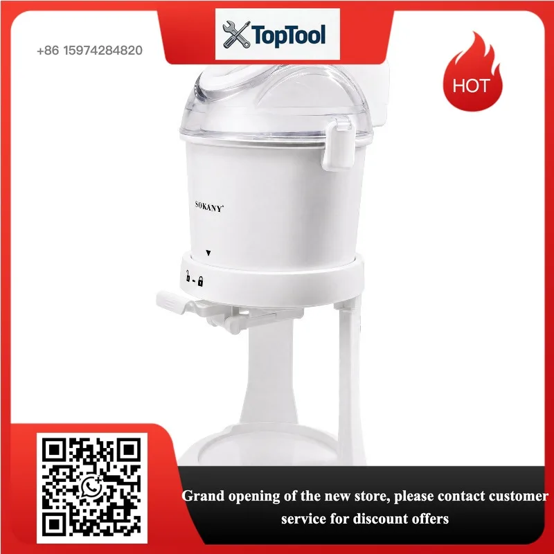 110V US standard household pre-cooled ice cream machine 1L homemade children's DIY cone mini ice cream machine 15W