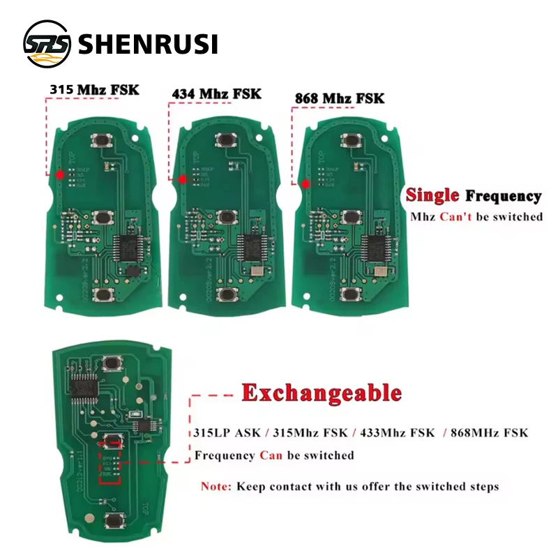 lot Remote Key for BMW CAS3 System 315MHz / 868Mhz FSK for X5 X6 Z4 1/3/5/7 Series Vehicle Smart Key Control