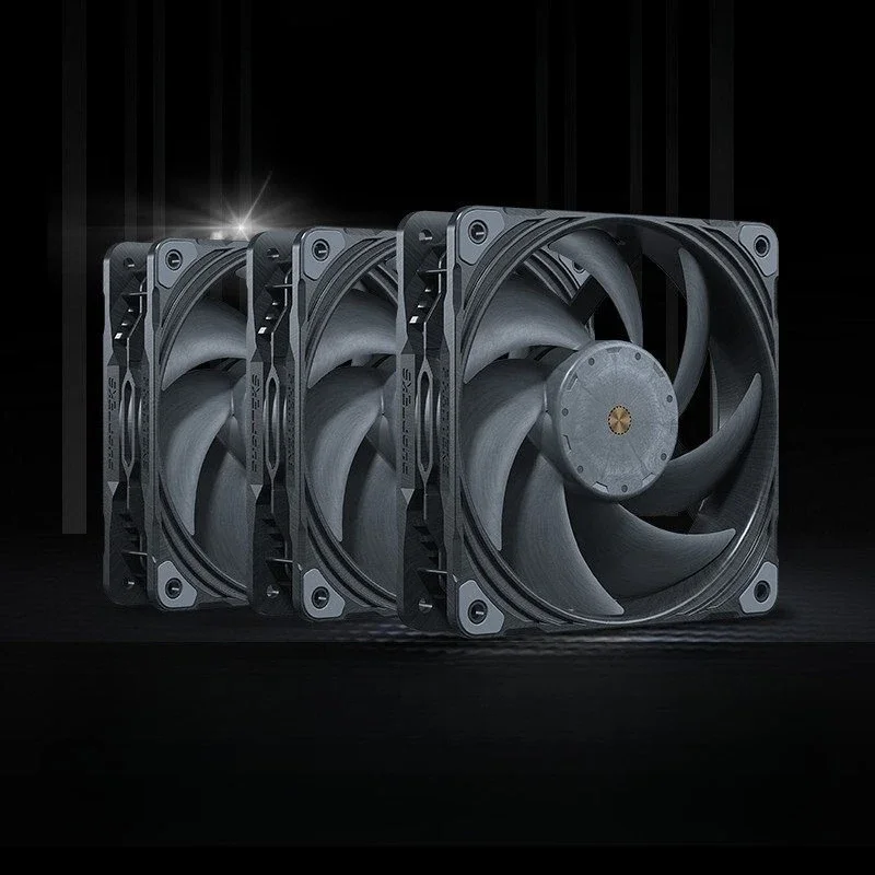 T30 High Static Pressure Industrial Cooling Case Fan 12cm 3 Pack PC Heat Dissipation Fan
