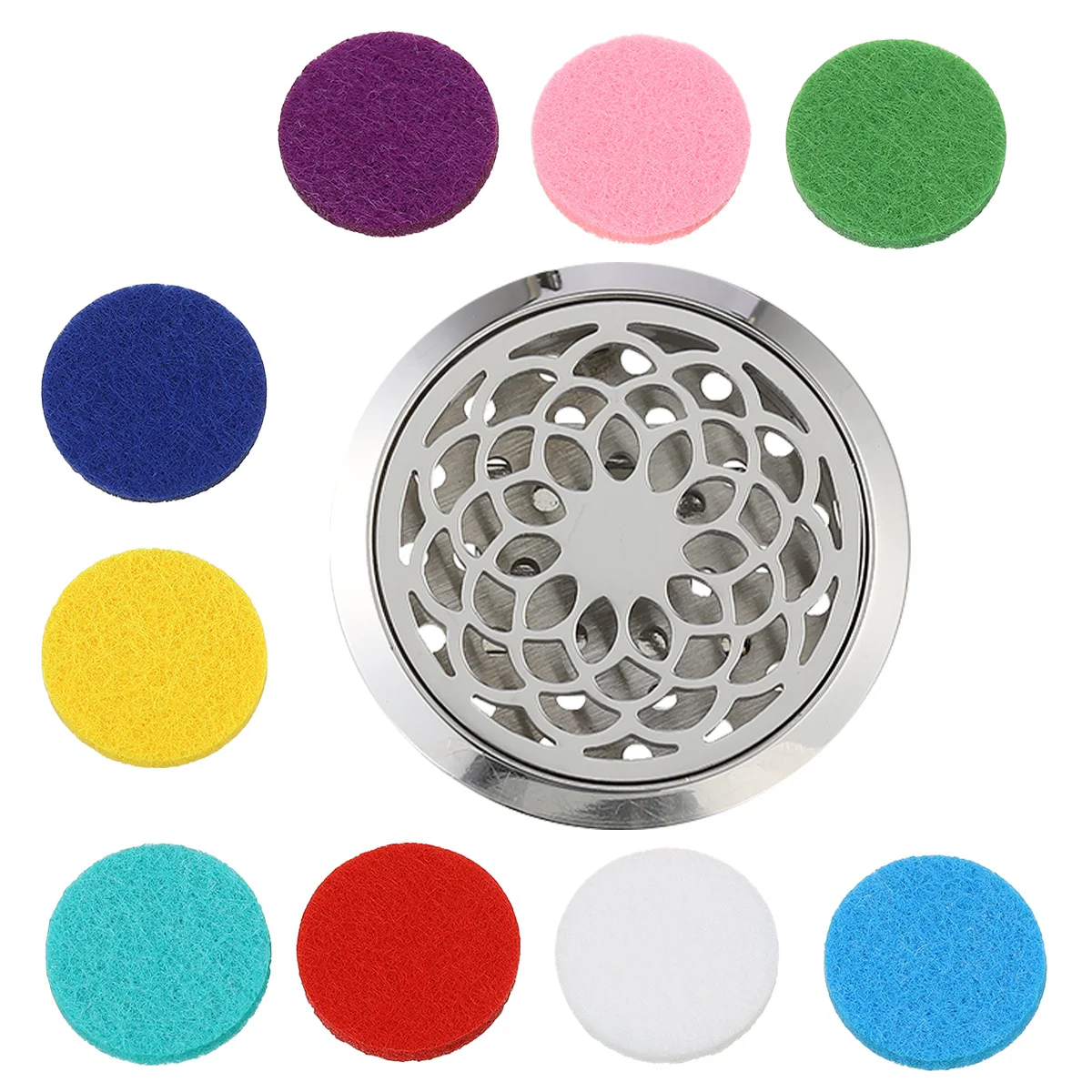 Автомобильный диффузор, зажим для вентиляции, полый дизайн из нержавеющей стали, держатель для ароматерапевтического масла, портативный освежитель воздуха для автомобиля, офиса, ванной комнаты