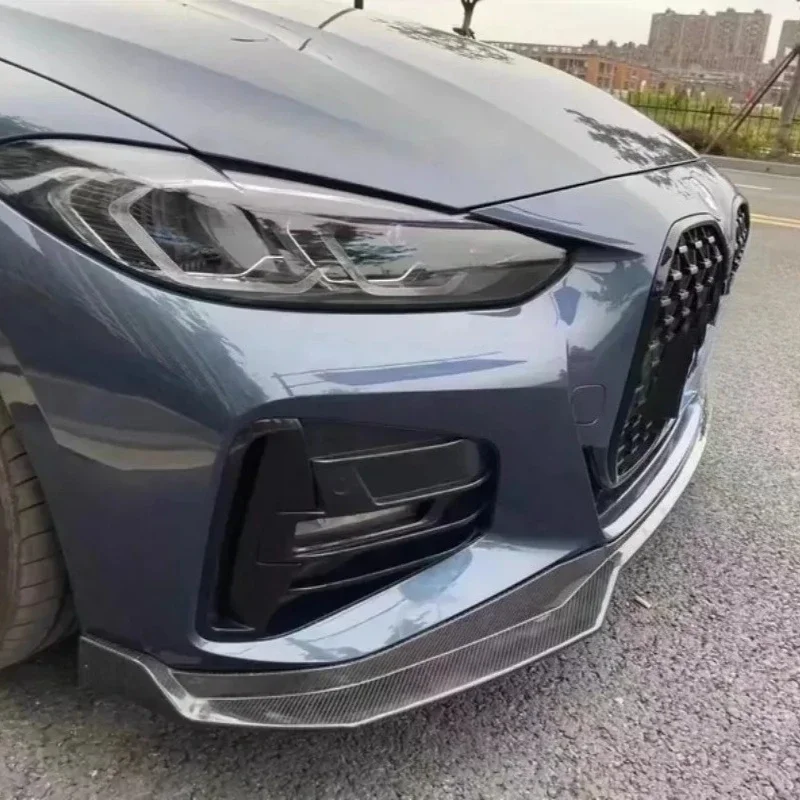 

For BMW 4 Series G22 G23 MP Style Real Carbon Fiber Front Bumper Diverter Spoiler Diffuser Lip Chin Modification Accessories