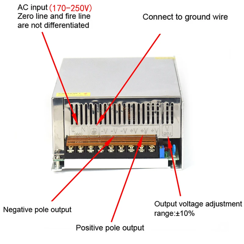 600W 1200W 2000W Power Supply 220V Ac To Dc 24V 12V 48V Smps Switching Power Supply Source Transformer Uninterruptibl