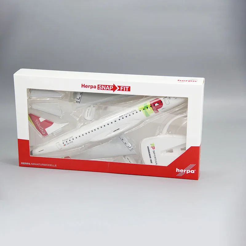 1/100 Skala E-195 TAP's PORTUGAL Airline Samolot ABS Montaż Samolot Model Samoloty Zabawka Dekoracja Kolekcja Prezenty Fani