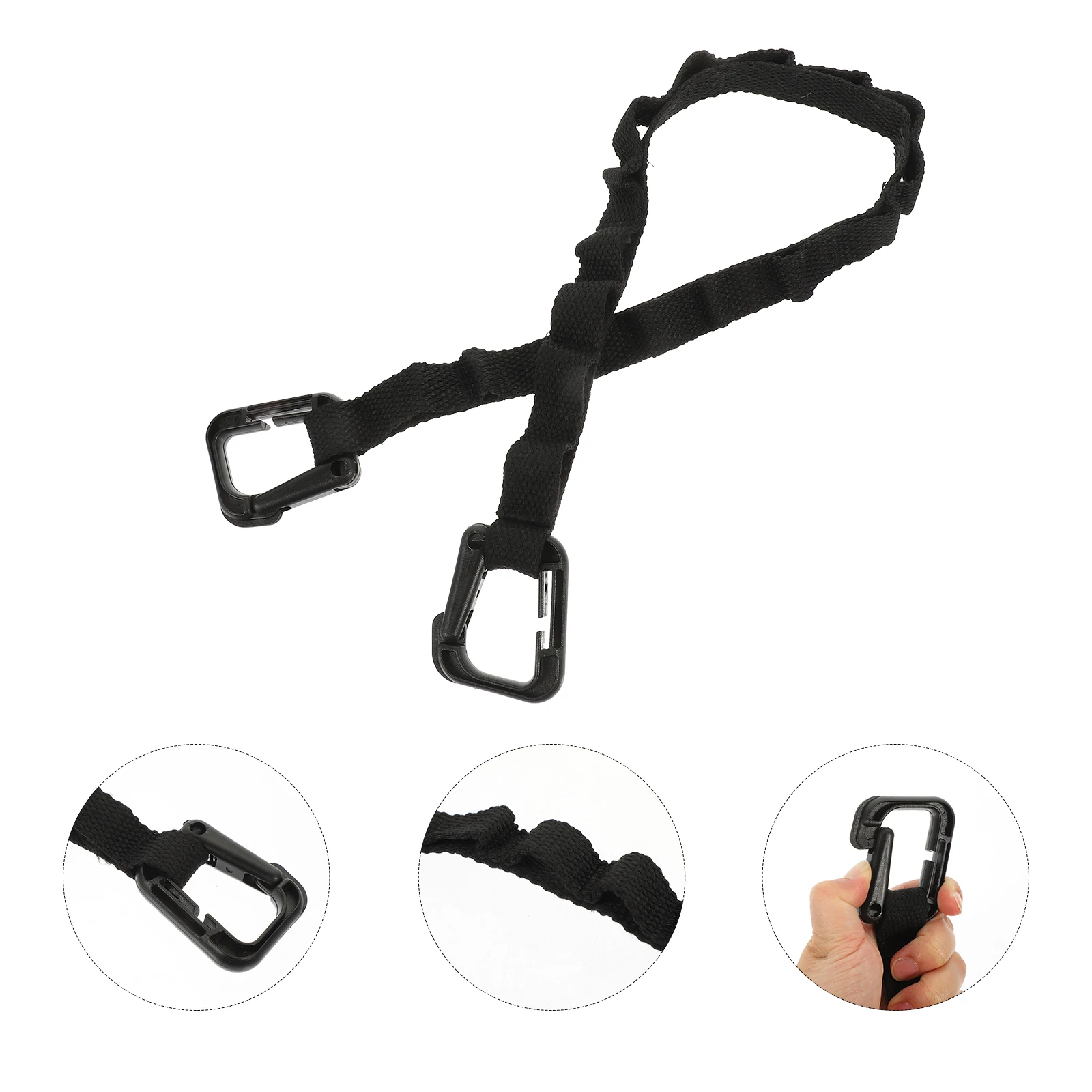 

Camping Rope Multifunction Lanyard Outdoor Clothes Hanging Black Organizing Belt Tent Travel