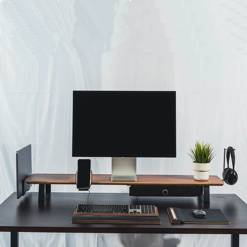 Wooden  Controller Stand Vertical Laptop Desk Shelf with  Stand for School Use