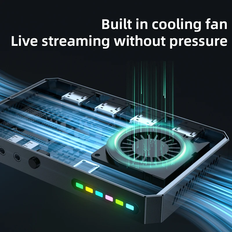 2025Piva USB3.2 Gen2 4K 60 هرتز بطاقة التقاط الصوت والفيديو بطاقة الألعاب الصوتية ل HDMI هاتف لوحي OBS البث المباشر نوع C الناتج MP4 ل