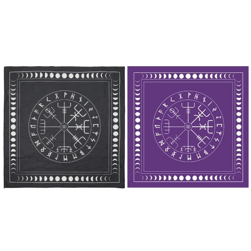 Square Flannel Tarot Altar Cloth Card Board Game Astrology Oracles Card Pad Table Covers Card Mat Divination Tablecloth