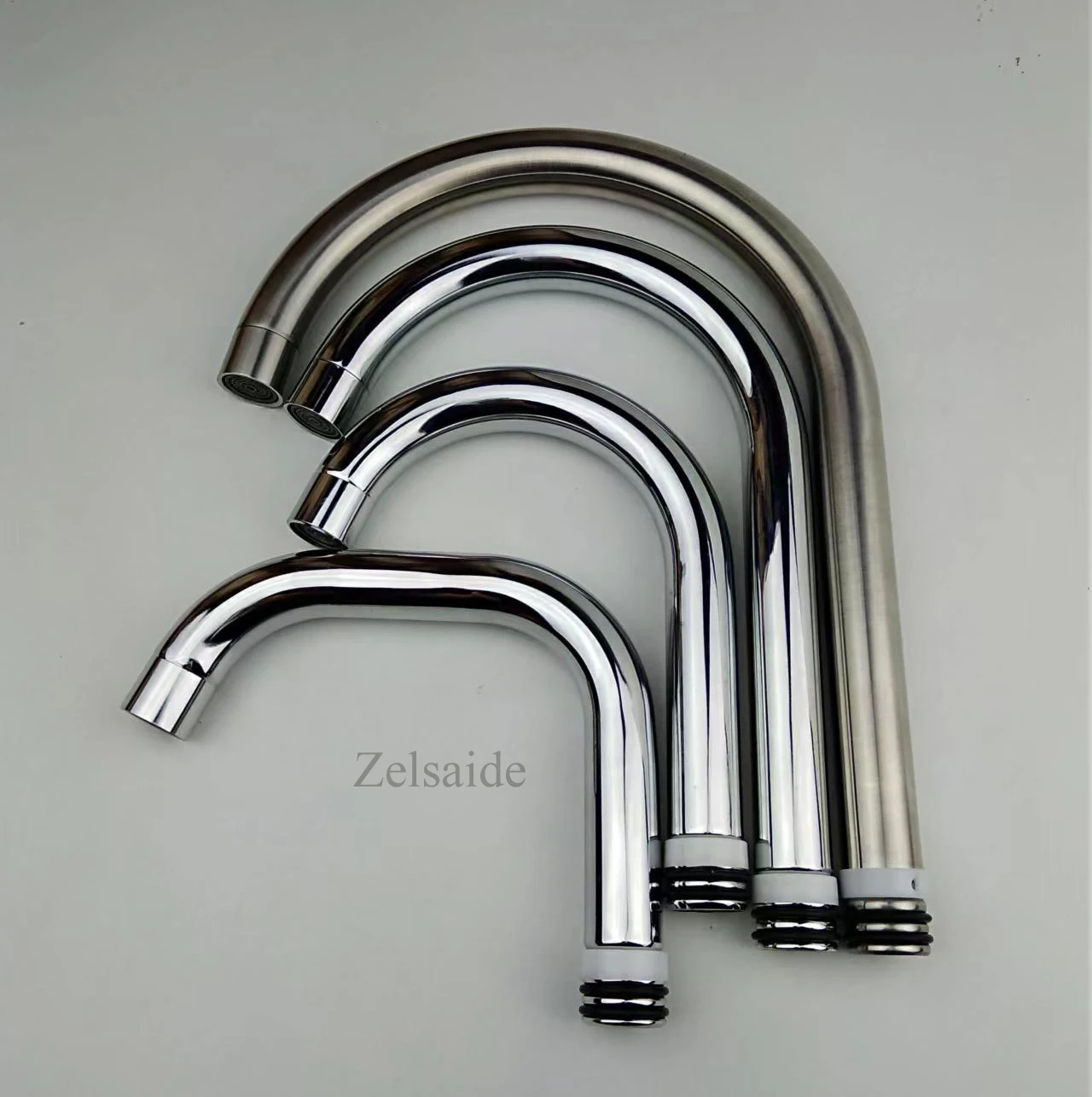 stainless steel kitchen sink faucet plug-in pipe elbow outlet Tube, chrome / brushed intubation elbow rod