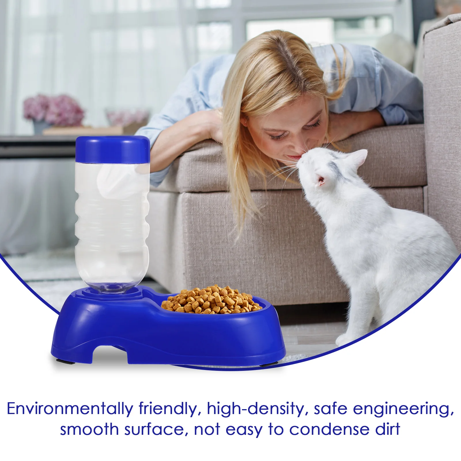 

350 ML Automatic Pet Water Feeder Durable Plastic Unique Design Non Overturning Easy Cat Kitten Drinking Tool Safe