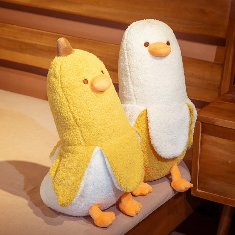 Creative funny make friends duck banana duck doll duck duck doll pillow plush toy Christmas holiday gift