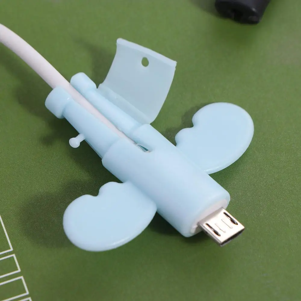 

10pcs Silicone Cute Wing Cable Protector Wing Protector Data Line Cord Protector Cord Cartoon Charger Cord Cable Winder IOS