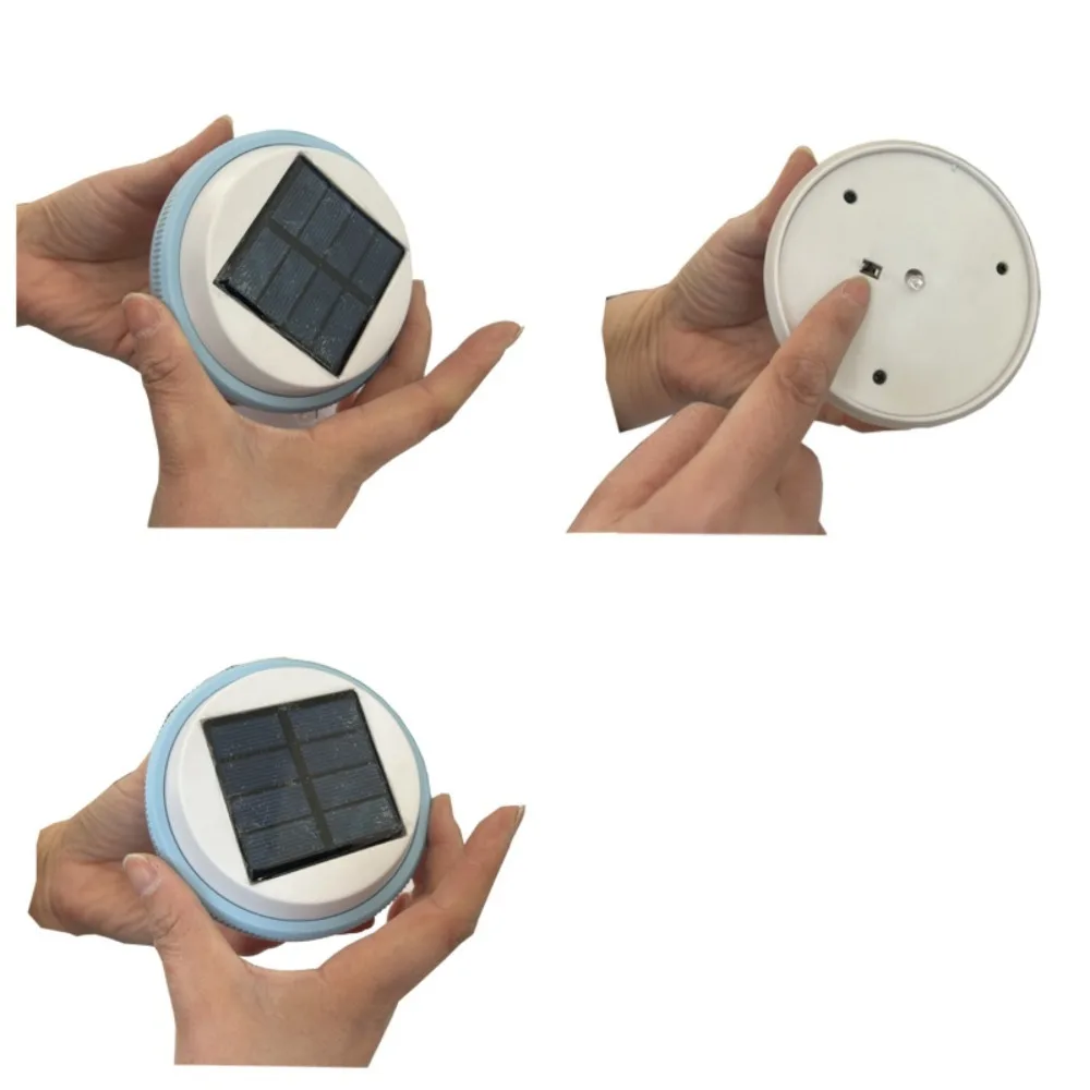 أضواء عائمة نابضة بالحياة تعمل بالطاقة الشمسية ألوان RGB قابلة لإعادة الشحن تحت الماء مصباح متوهج إسقاط ليلي LED ضوء نافورة #1