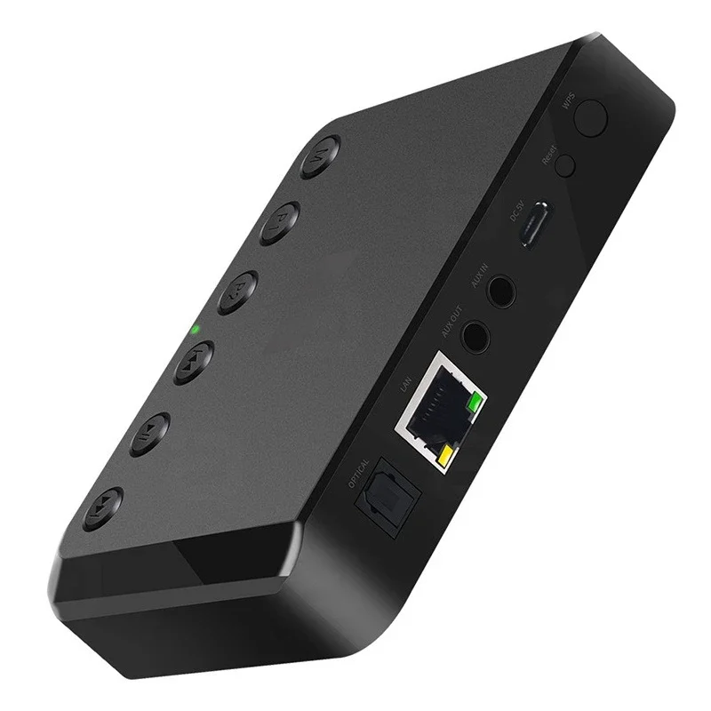 

WiFi streaming music box network playback fiber coaxial aptX wireless bluetooth audio receiver WR320