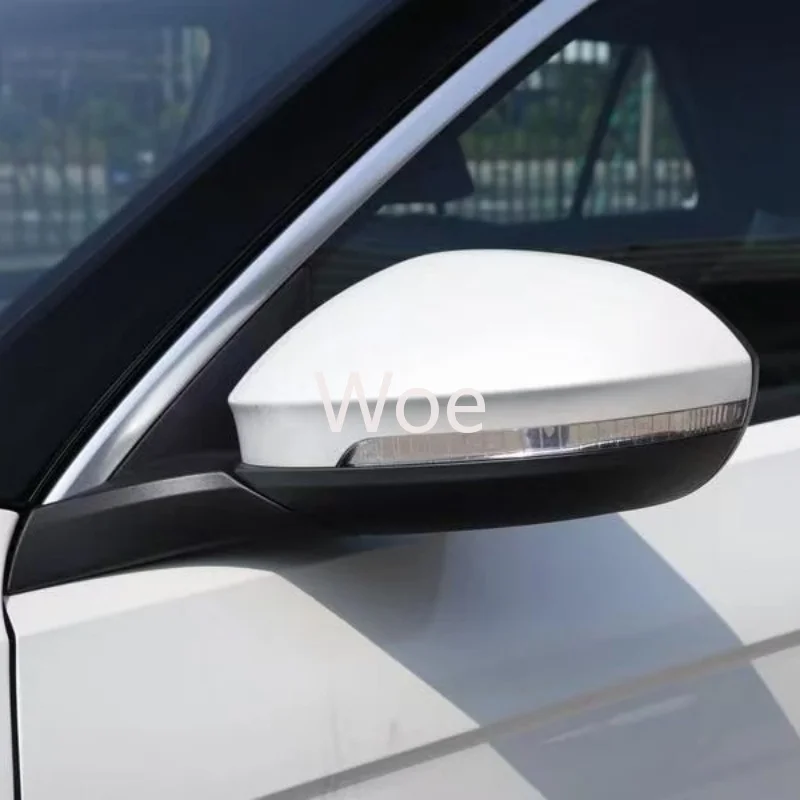 Woe For VW T-ROC 2023 2024 2025 Auto Rear Heated Mirror Glass Cover Frame Turn Signal Light Lamp