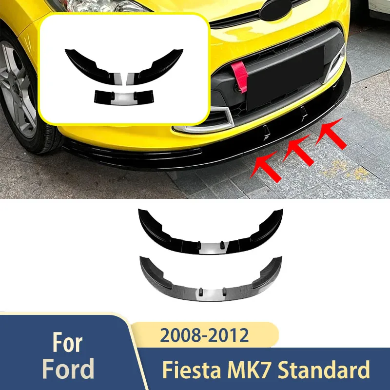 

For Ford Fiesta MK7 Standard 2008 2009 20101 2011 2012 Front Bumper Lip Spoiler Accessories Diffuser Splitters Trim Body Kit