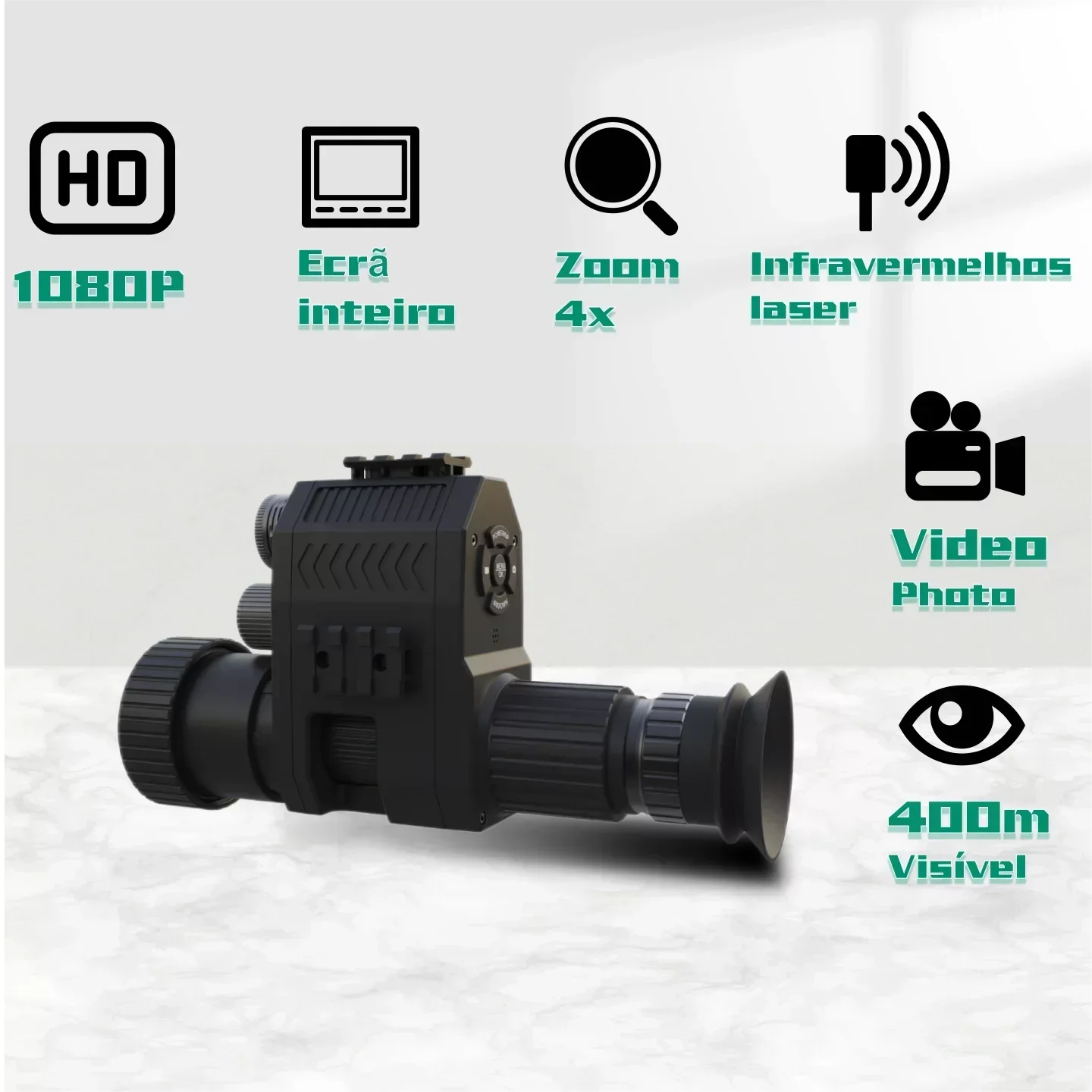 CameraNEW Megaorei 2024 New 1080P High-definition Full Screen Laser Infrared Monocular Hunting Night Vision InstrumentNV