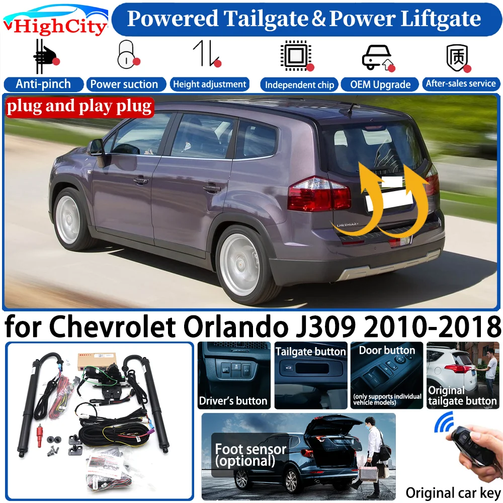 for Chevrolet Orlando J309 2010-2018 Car OEM Automatic Smart Powered Tailgate Power Liftgate System Intelligent Trunk Lift Kit