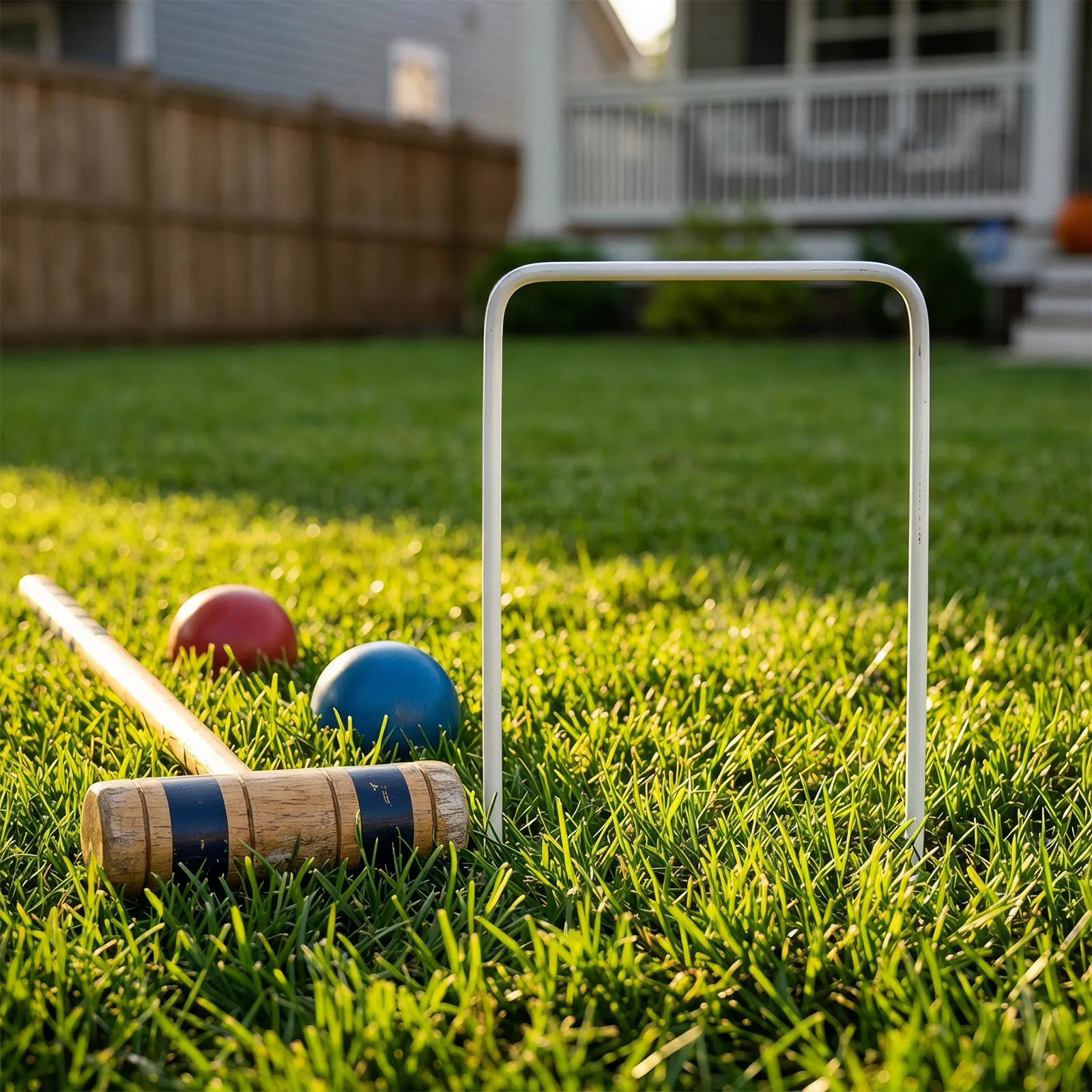 Croquet Set Lawn - Ensemble de 9 piques de croquet