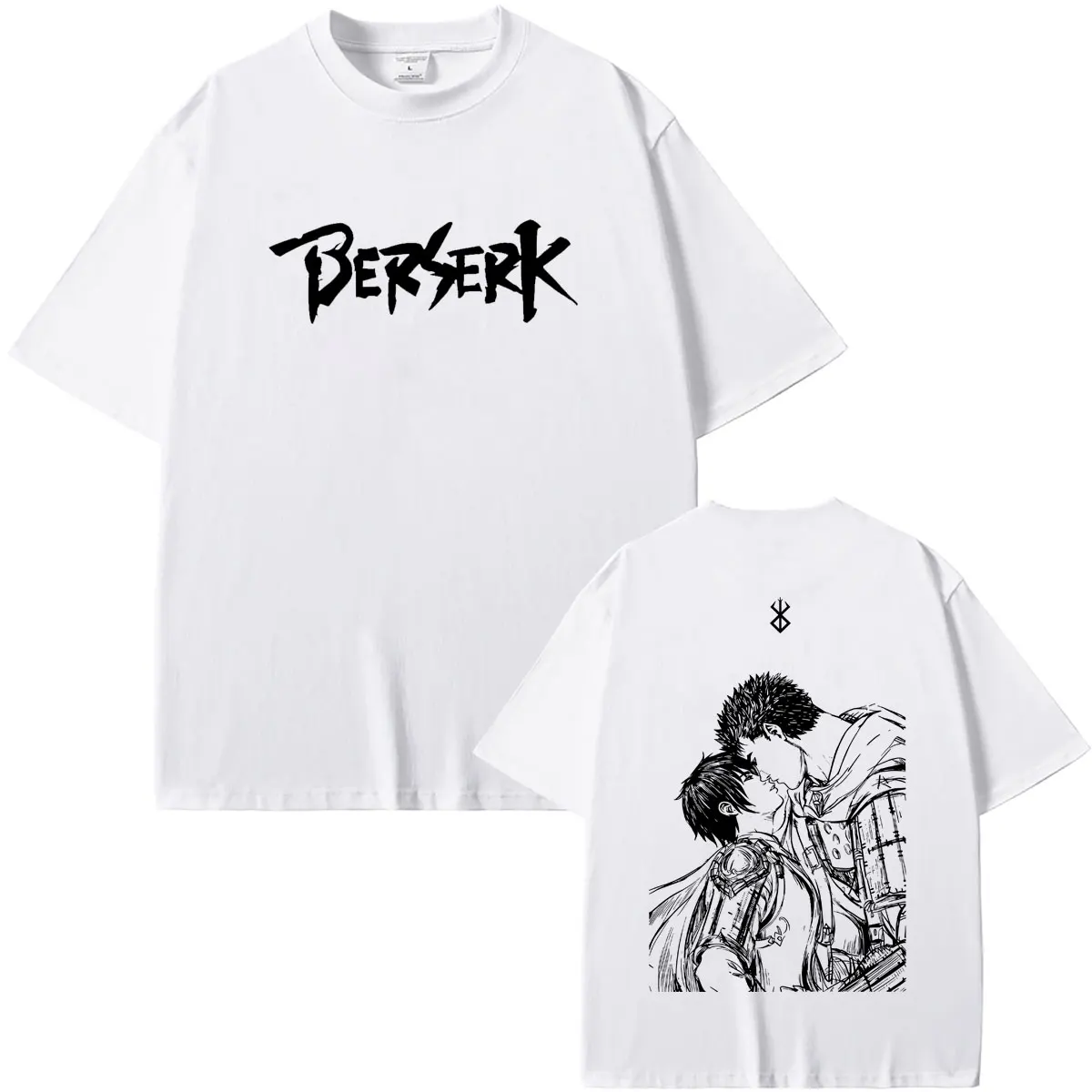 Anime Berserk T-shirt Griffith Guts T Shirts Men Women High Quality Cotton Oversized Streetwear Unsiex Vintage Casual T Shirt
