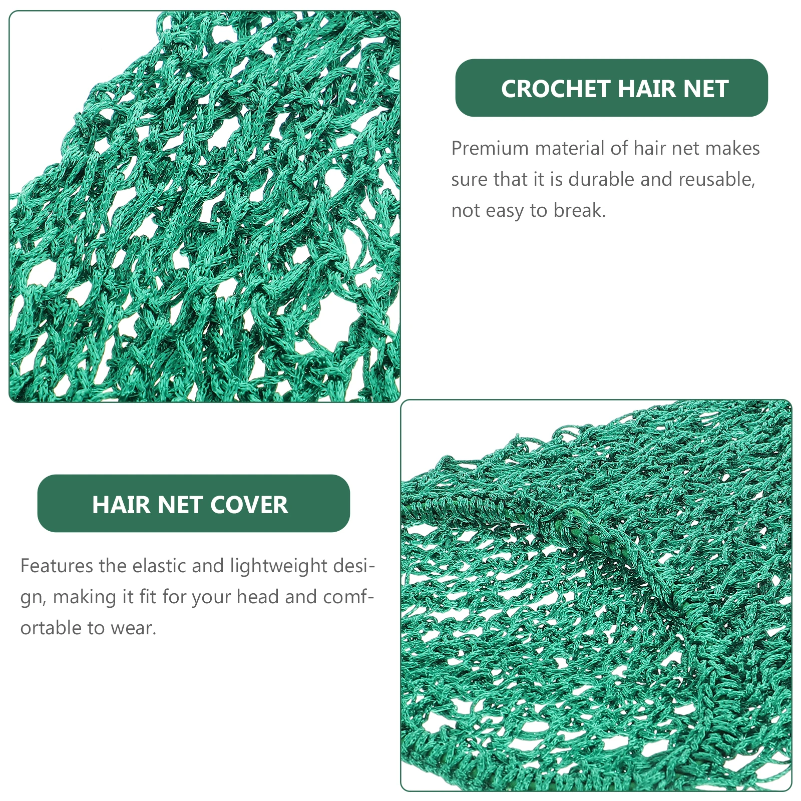 

Girl Hair Care Hat Net Premium Mesh Design Durable Reusable Elastic Comfortable Long Hair Protection Crochet Mesh Hairnet