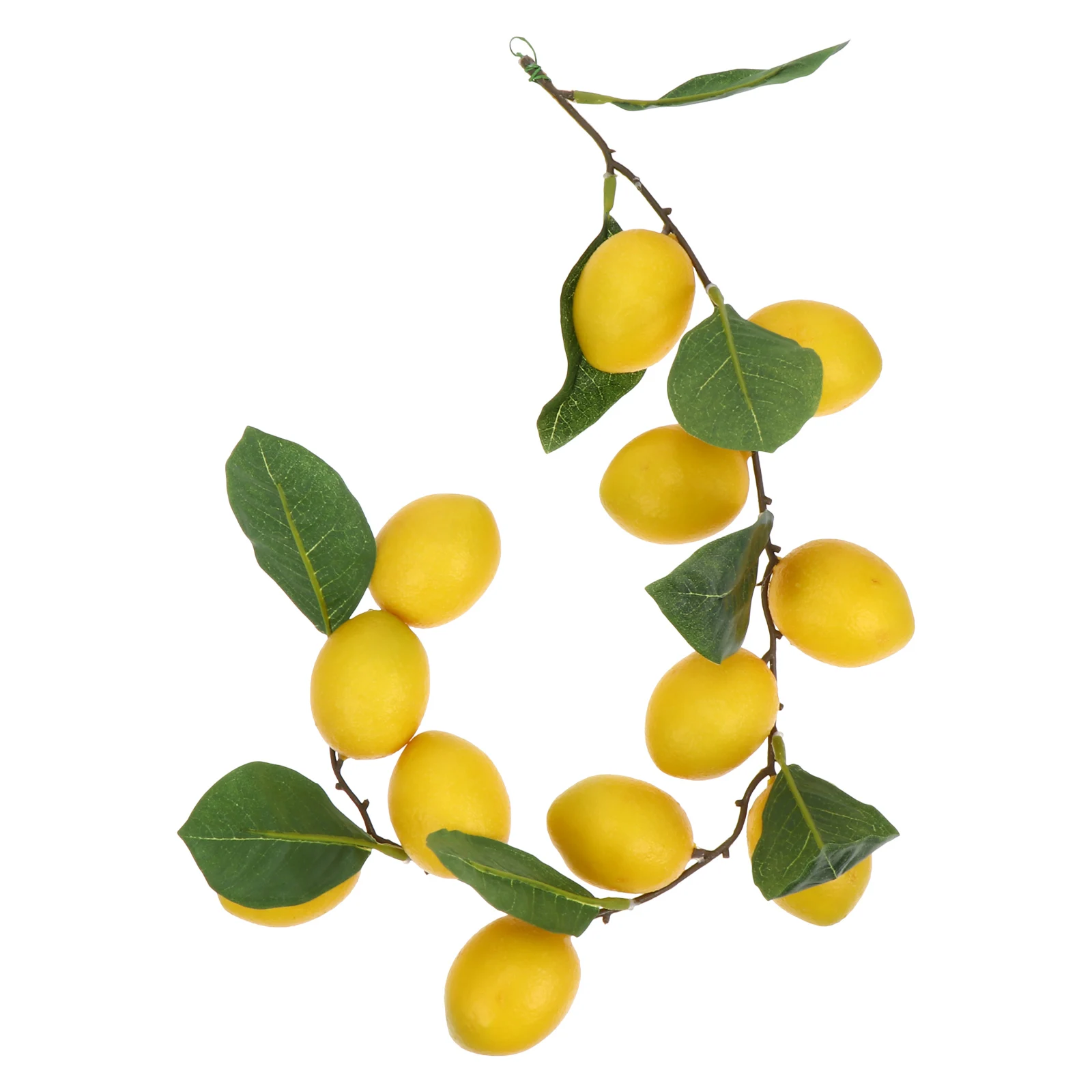 

Simulated Lemon Hanger Artificial Garland Themed Decor Hanging Rattan Lemons for Decoration Wreath