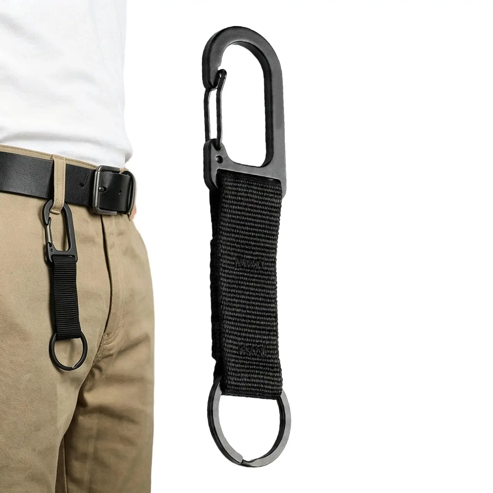 Paracord Keychain Strap Lanyard with Hooks Survival Rope Key Ring For Outdoor Commute Travel Camping Hiking ﻿