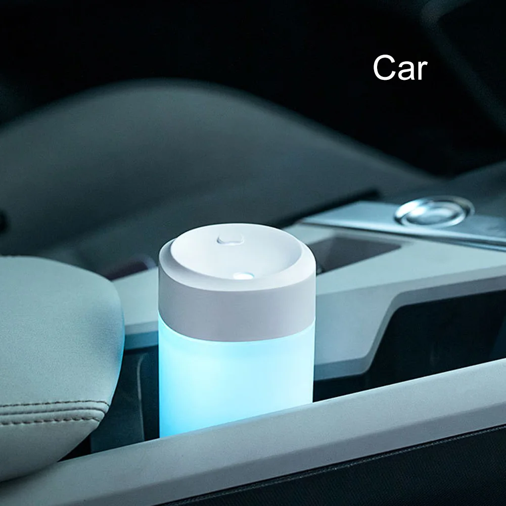 200ml Draagbare Mini Luchtbevochtiger USB Aangedreven Met LED Licht Auto Thuis Luchtbevochtiger Aroma Essentiële Olie Diffuser Interieur Accessoires