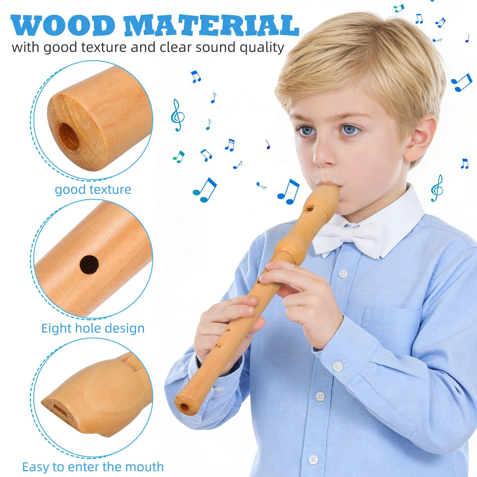 Wooden Soprano Recorder Eight  - đánh giá và giá Musical Instrument Recorder